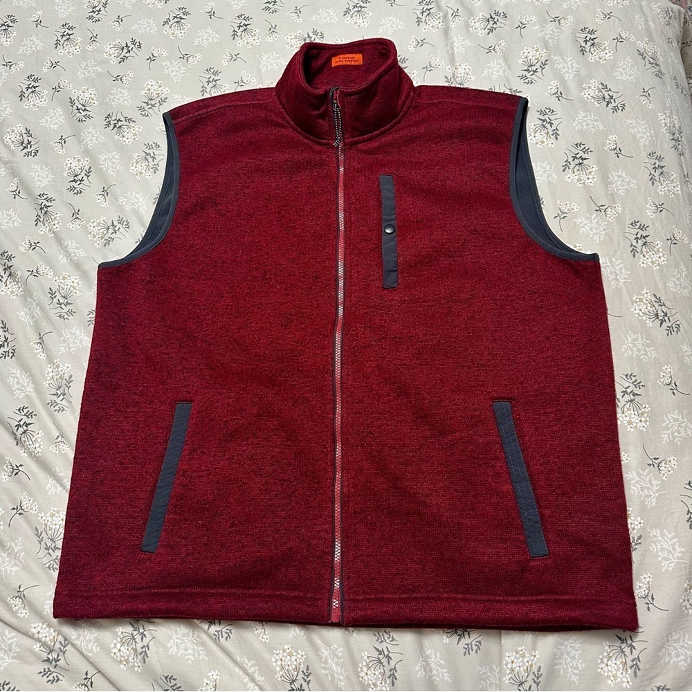 St. Johns Bay Men's Medium Terra-Tek Vest Windproof Water Resistant